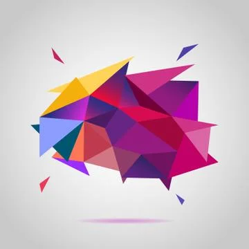 Colorful background of triangles イラスト素材
