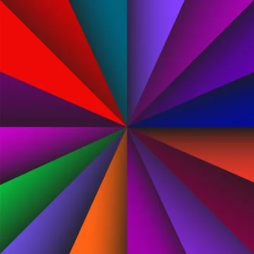 Colorful background of triangles for your design. All the colors of the rainbow Stock Illustration