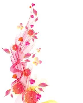 Colorful background with wave Stock Illustration