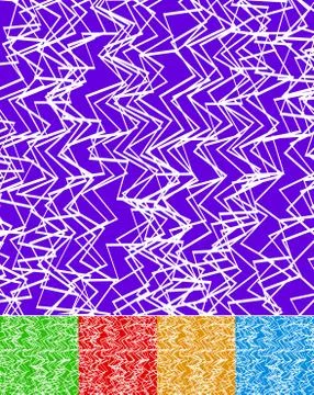 Colorful backgrounds with angular lines Stock Illustration