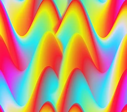 Colorful Backgrounds, Rainbow Waves Stock Illustration