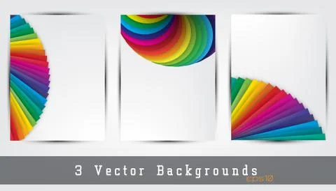 Colorful backgrounds set Stock-Illustration