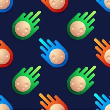 Colorful of ball meteor shape pattern background. Colorful of ball meteor sha Illustrazione stock