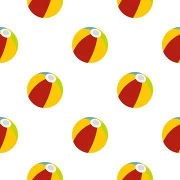 Colorful ball pattern seamless Stock Illustration