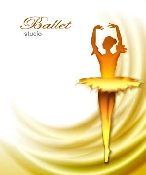 Colorful ballet dancer vector illustration Stock Illustration