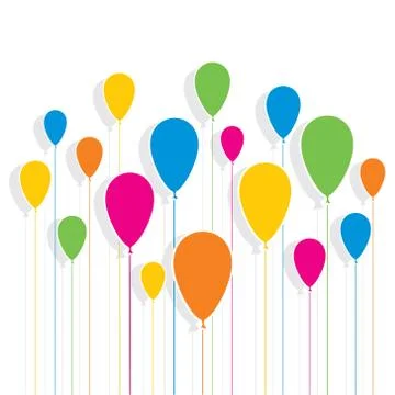 Colorful balloon design pattern background vector Stock-Illustration