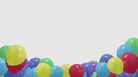 Colorful Balloon Frame 動画素材 264305818