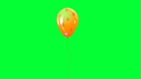 Colorful balloons background and 2d anim... | Stock Video | Pond5