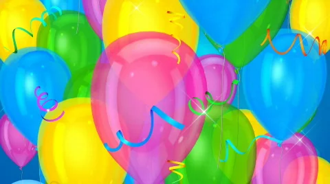 Colorful balloons background  Stock Footage 756631