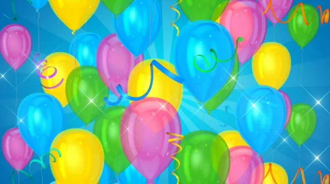 Colorful balloons background  Stock Footage 756638