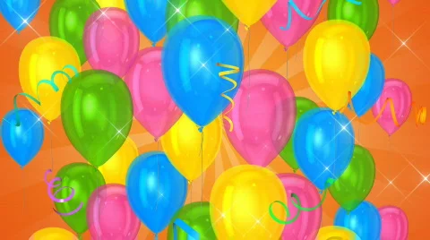 Colorful balloons background  Stock Footage 756641