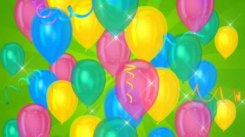 Colorful balloons background  Stock Footage 756647