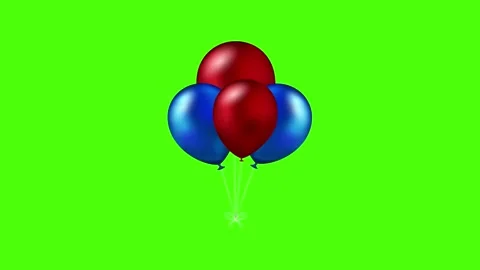 Colorful balloons floating in the air Stock Footage 341745408