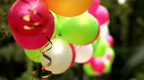 Colorful balloons Video stock 1460692