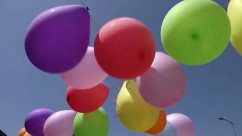 Colorful Balloons Video stock 116251813