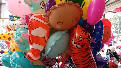Colorful balloons Stock Footage 283543924