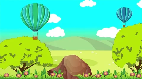 Colorful Balloons Over The Plain In Spring Season Video stock 159983495