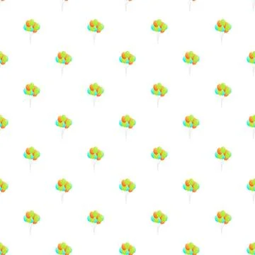 Colorful balloons repeating pattern for celebrating festive events Stock Illustration