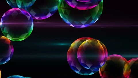 Colorful Balls Background. Loop Video stock 89356249