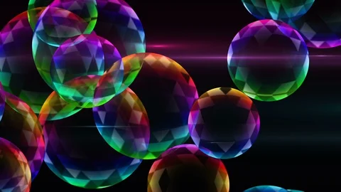 Colorful Balls Background. Loop Video stock 89356342