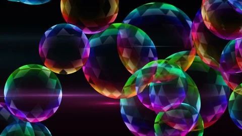 Colorful Balls Background. Loop Video stock 89357243