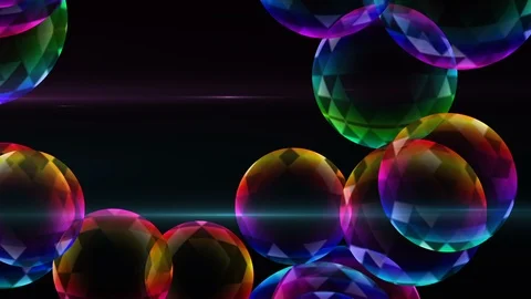 Colorful Balls Background. Loop Video stock 89357439