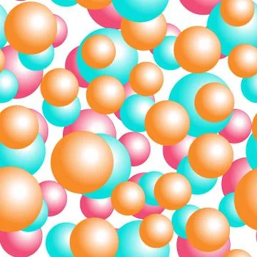 Colorful balls background pattern Stock Illustration