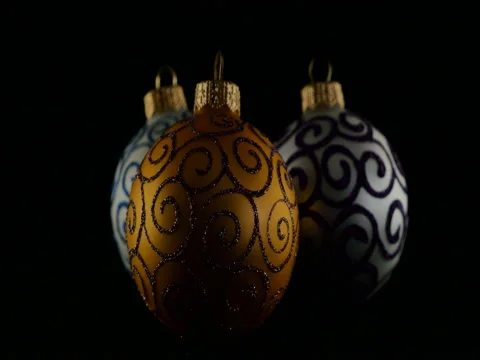 Colorful balls on black background Stock Footage 70355312