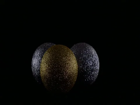 Colorful balls on black background Stock Footage 70895160