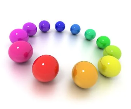 Colorful balls circle Stock Illustration