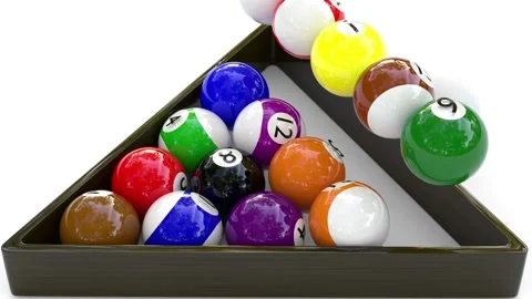 Colorful balls fall in triangle Stock Footage 316624412