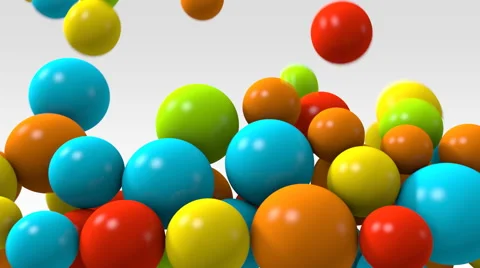 Colorful Balls. Vídeo Stock 58449463