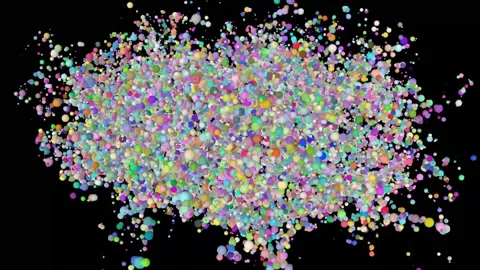 Colorful balls Stock Footage 134642653