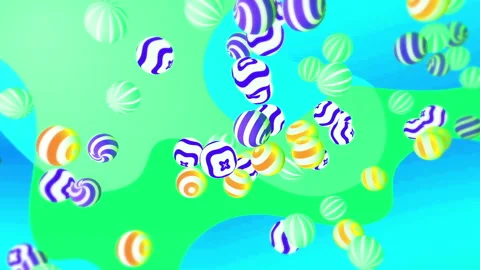 Colorful balls gradient background. VJ Seamless loop background. Video stock 95739169