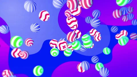 Colorful balls gradient background. VJ Seamless loop background. Video stock 95739227