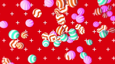 Colorful balls gradient background. VJ Seamless loop background. Stock Footage 95969571