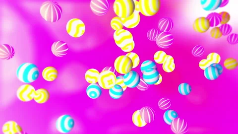 Colorful balls gradient background. VJ Seamless loop background. Stock Footage 95970042