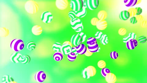Colorful balls gradient background. VJ Seamless loop background. Stock Footage 95970063