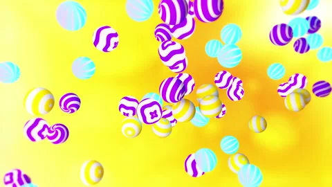Colorful balls gradient background. VJ Seamless loop background. Stock Footage 95970086