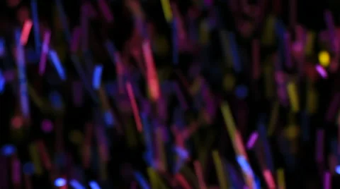 Colorful balls moving on black background Stock Footage 50993752