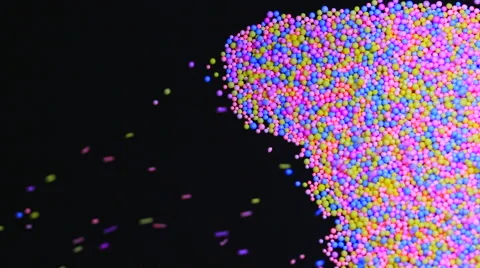 Colorful balls moving. Stock Footage 50996238