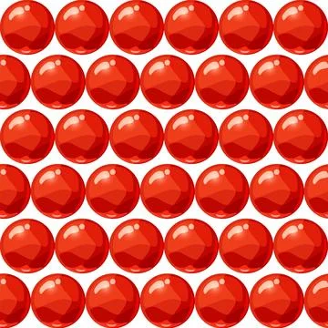 Colorful balls red seamless pattern Stock Illustration