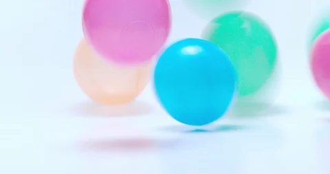 Colorful balls on white background Stock Footage 115120097