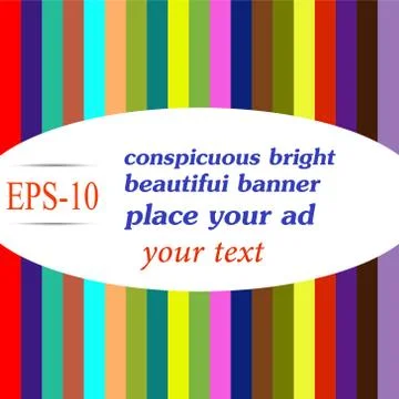 Colorful banner Stock Illustration
