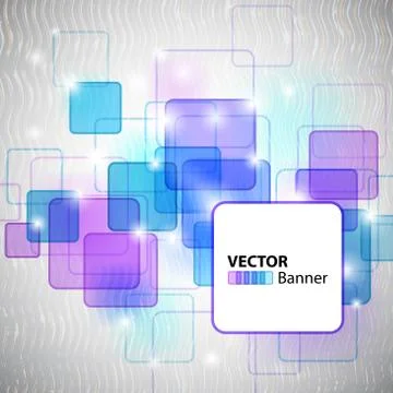 Colorful Banner Illustrazione stock