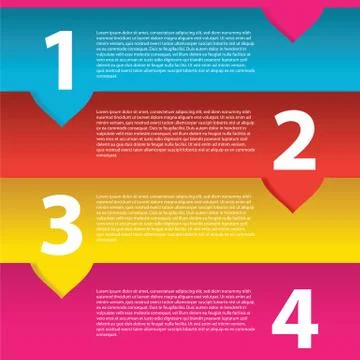 Colorful banner template vector Stock Illustration