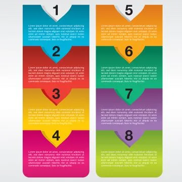 Colorful banner template vector Stock Illustration