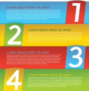 Colorful banner template vector Stock Illustration