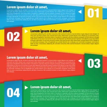Colorful banner template vector Stock Illustration