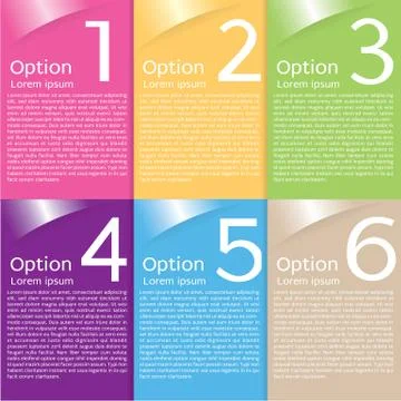 Colorful banner template vector Stock Illustration